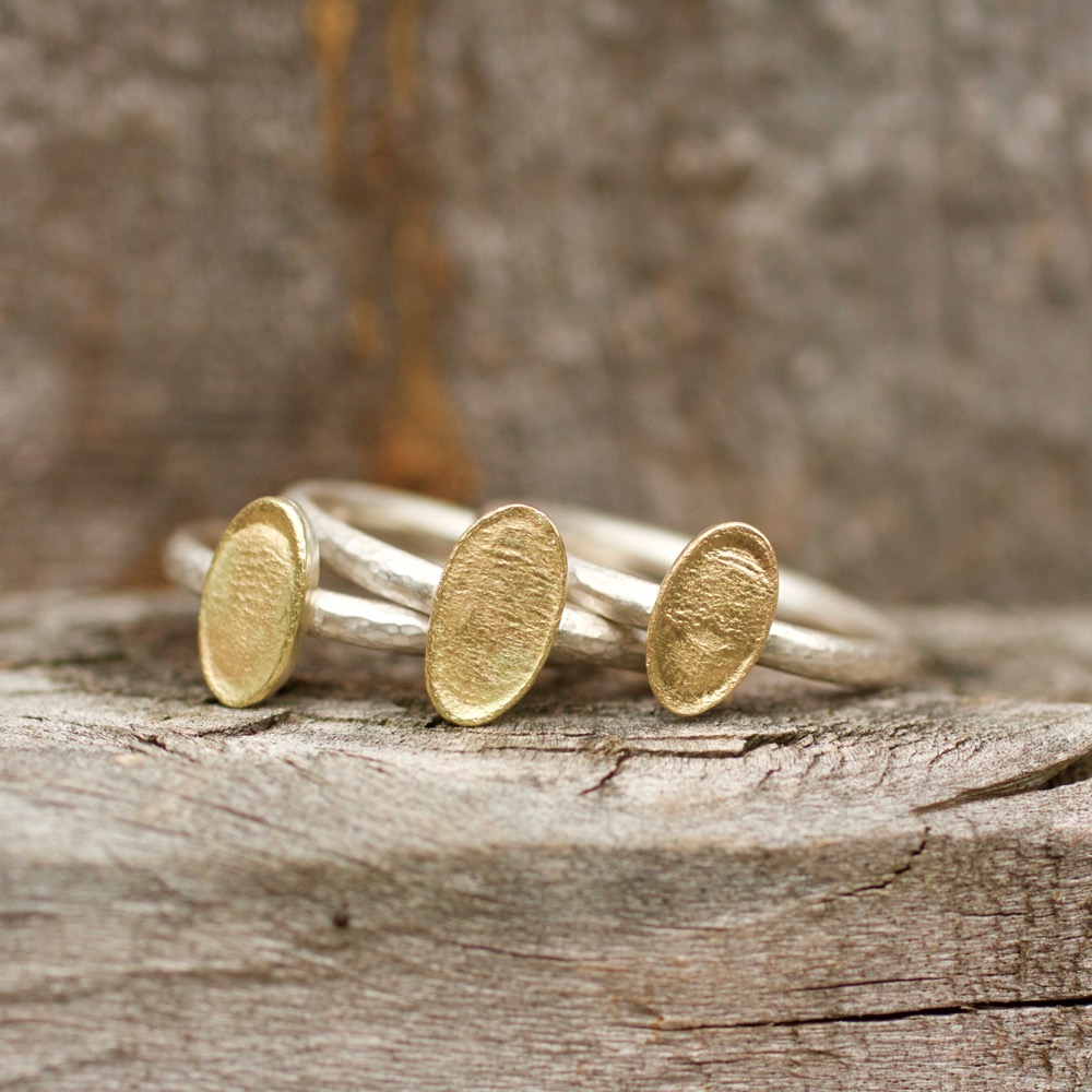 Lichen Oval Stacking Ring